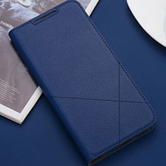 Leather Case Stands Flip Cover T02 Holder for Huawei Nova 5 Blue