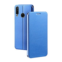 Leather Case Stands Flip Cover T02 Holder for Huawei P30 Lite Blue
