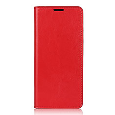 Leather Case Stands Flip Cover T02 Holder for Oppo Find X2 Neo Red