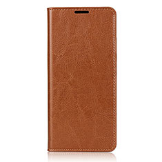 Leather Case Stands Flip Cover T02 Holder for Oppo Reno3 Pro Orange