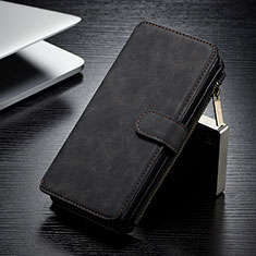 Leather Case Stands Flip Cover T02 Holder for Samsung Galaxy S10e Black