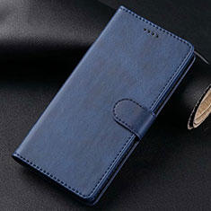 Leather Case Stands Flip Cover T02 Holder for Samsung Galaxy S20 Plus Blue
