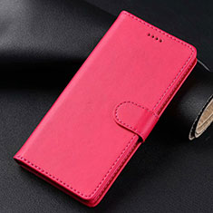 Leather Case Stands Flip Cover T02 Holder for Samsung Galaxy S20 Plus Red