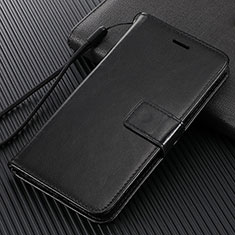 Leather Case Stands Flip Cover T02 Holder for Vivo Y50 Black