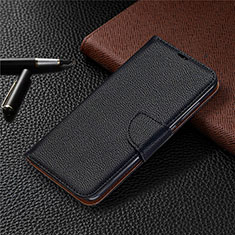 Leather Case Stands Flip Cover T02 Holder for Xiaomi Redmi 10X 4G Black