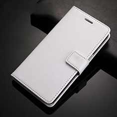 Leather Case Stands Flip Cover T02 Holder for Xiaomi Redmi Note 8 White