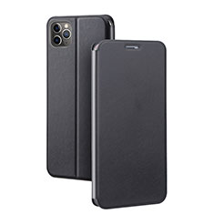 Leather Case Stands Flip Cover T03 Holder for Apple iPhone 11 Pro Max Black