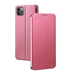 Leather Case Stands Flip Cover T03 Holder for Apple iPhone 11 Pro Pink