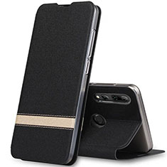 Leather Case Stands Flip Cover T03 Holder for Huawei Honor 20i Black