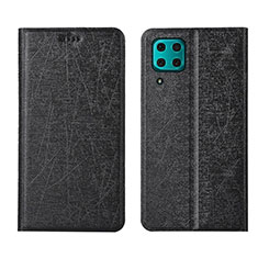 Leather Case Stands Flip Cover T03 Holder for Huawei Nova 6 SE Black
