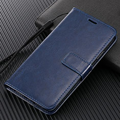 Leather Case Stands Flip Cover T03 Holder for Huawei Nova 7 SE 5G Blue