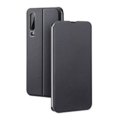 Leather Case Stands Flip Cover T03 Holder for Huawei P30 Black