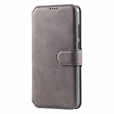 Leather Case Stands Flip Cover T03 Holder for Huawei P30 Lite Gray