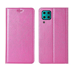 Leather Case Stands Flip Cover T03 Holder for Huawei P40 Lite Pink
