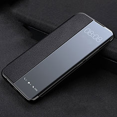 Leather Case Stands Flip Cover T03 Holder for Huawei P40 Pro Black