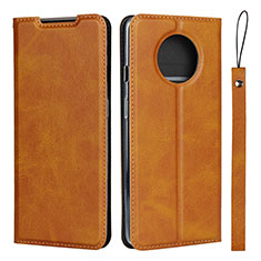 Leather Case Stands Flip Cover T03 Holder for OnePlus 7T Orange