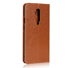 Leather Case Stands Flip Cover T03 Holder for OnePlus 7T Pro Orange