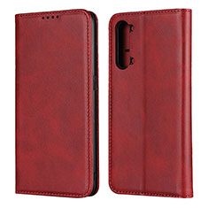 Leather Case Stands Flip Cover T03 Holder for Oppo Find X2 Lite Red