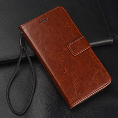 Leather Case Stands Flip Cover T03 Holder for Oppo R17 Pro Brown