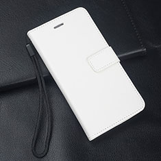 Leather Case Stands Flip Cover T03 Holder for Oppo R17 Pro White