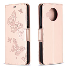 Leather Case Stands Flip Cover T03 Holder for Xiaomi Mi 10T Lite 5G Pink