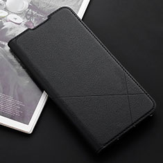 Leather Case Stands Flip Cover T03 Holder for Xiaomi Redmi Note 8 (2021) Black