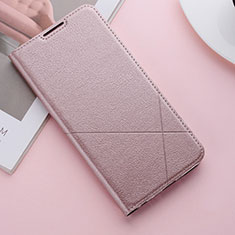Leather Case Stands Flip Cover T04 Holder for Huawei Honor 20i Rose Gold