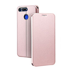 Leather Case Stands Flip Cover T04 Holder for Huawei Honor View 20 Rose Gold