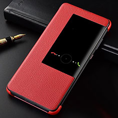 Leather Case Stands Flip Cover T04 Holder for Huawei Mate 20 Red