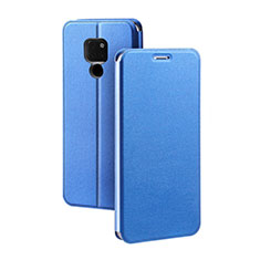 Leather Case Stands Flip Cover T04 Holder for Huawei Mate 20 X 5G Blue