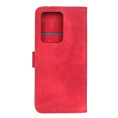 Leather Case Stands Flip Cover T04 Holder for Huawei P40 Pro+ Plus Red