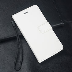Leather Case Stands Flip Cover T04 Holder for Oppo K1 White