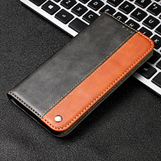 Leather Case Stands Flip Cover T04 Holder for Samsung Galaxy A70S Orange