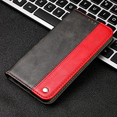 Leather Case Stands Flip Cover T04 Holder for Samsung Galaxy Note 10 Red