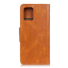 Leather Case Stands Flip Cover T04 Holder for Samsung Galaxy S20 Plus 5G Orange