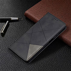 Leather Case Stands Flip Cover T04 Holder for Xiaomi Mi 10i 5G Black