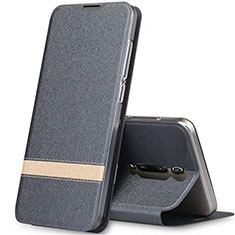 Leather Case Stands Flip Cover T04 Holder for Xiaomi Redmi K20 Pro Gray