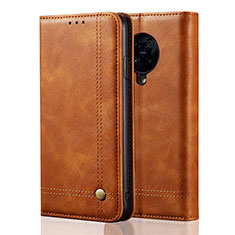 Leather Case Stands Flip Cover T04 Holder for Xiaomi Redmi K30 Pro 5G Orange