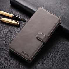 Leather Case Stands Flip Cover T04 Holder for Xiaomi Redmi Note 8 Pro Gray