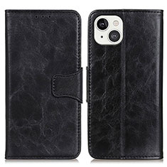 Leather Case Stands Flip Cover T05 Holder for Apple iPhone 13 Black