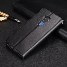 Leather Case Stands Flip Cover T05 Holder for Huawei Mate 20 X 5G Black