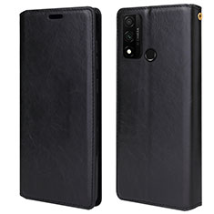 Leather Case Stands Flip Cover T05 Holder for Huawei P Smart (2020) Black
