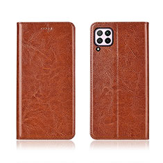 Leather Case Stands Flip Cover T05 Holder for Huawei P40 Lite Orange
