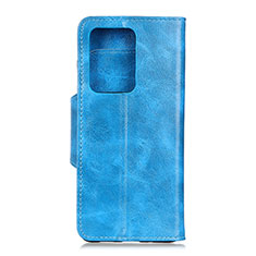 Leather Case Stands Flip Cover T05 Holder for Huawei P40 Pro+ Plus Sky Blue