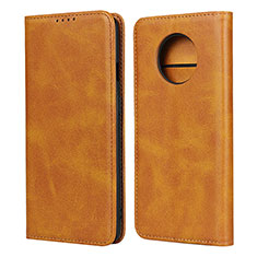Leather Case Stands Flip Cover T05 Holder for OnePlus 7T Orange