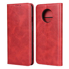 Leather Case Stands Flip Cover T05 Holder for OnePlus 7T Red