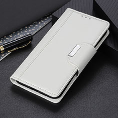 Leather Case Stands Flip Cover T05 Holder for OnePlus 8 Pro White