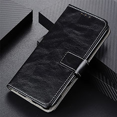 Leather Case Stands Flip Cover T05 Holder for Oppo F15 Black