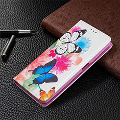 Leather Case Stands Flip Cover T05 Holder for Xiaomi Mi 10T Lite 5G White