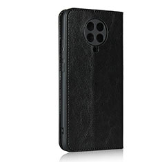 Leather Case Stands Flip Cover T05 Holder for Xiaomi Poco F2 Pro Black